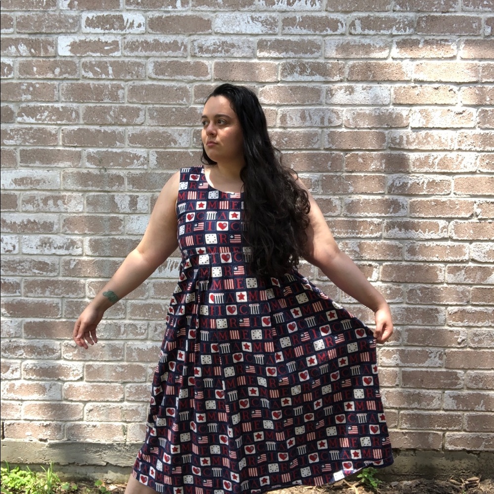 VINTAGE SCHOOL TEACHER AMERICANA DRESS